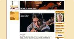 Desktop Screenshot of focus-gitarre.de